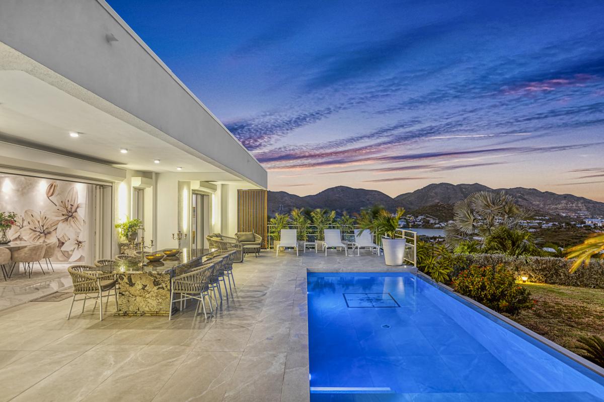 36 Location villa Baie Orientale Saint Martin_de nuit
